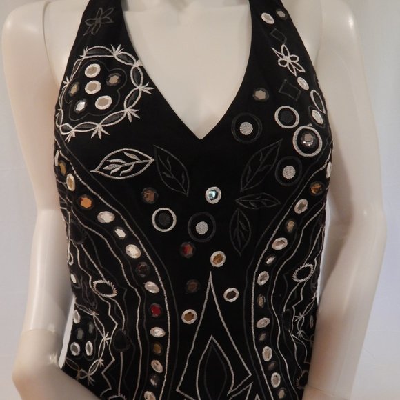 Little Rubin   DESIGNER JEWEL STUDDED VEST TOP - Picture 6 of 12